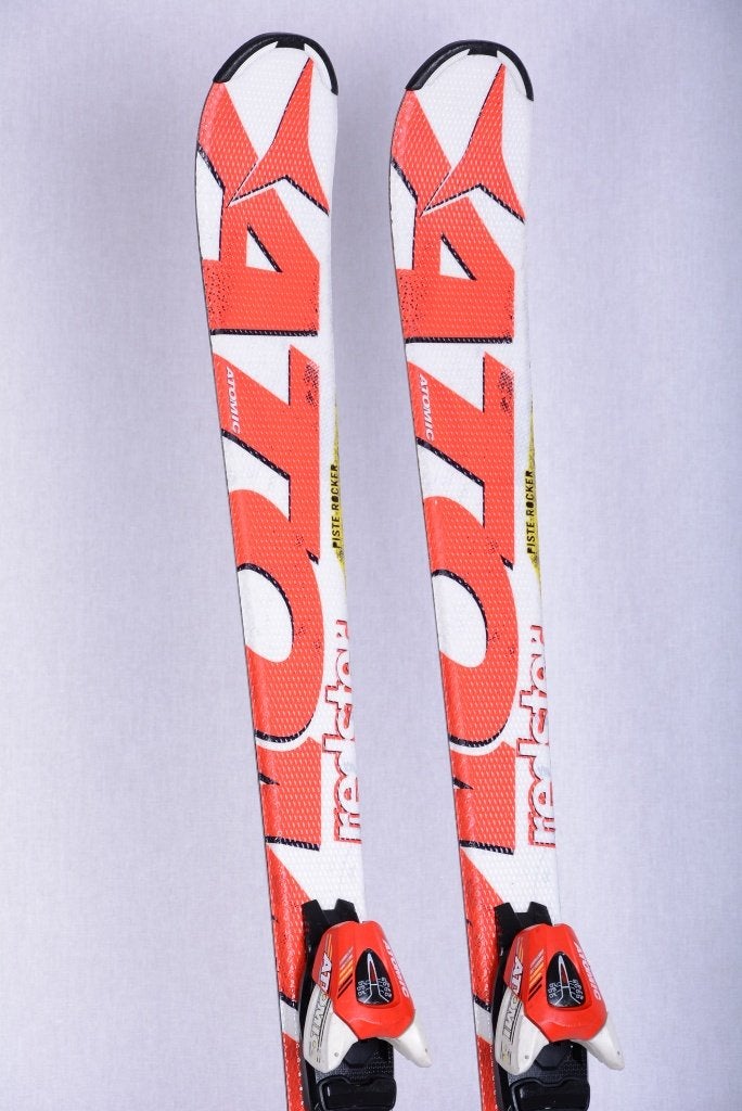 110 cm kinder ski's ATOMIC REDSTER, white, piste rocker, Sport en Fitness, Gebruikt, Verzenden, 100 tot 140 cm, Carve