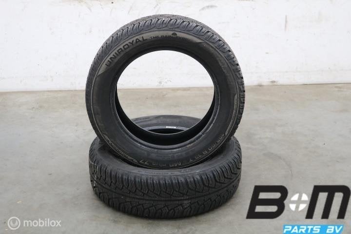 2 x 1856015 84T Uniroyal MS Plus 77 met 7mm 185 60 15, Auto-onderdelen, Banden en Velgen, Gebruikt, 15 inch, Band(en), Personenwagen