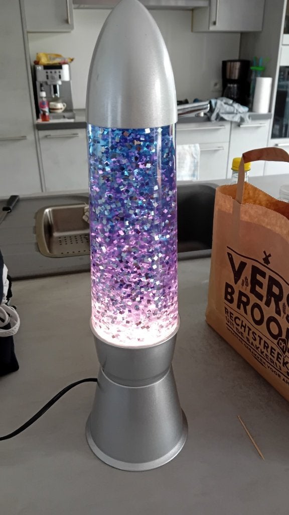 lampe à lave, Enlèvement