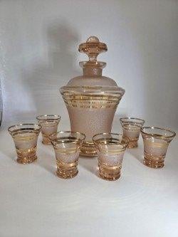 Karafsetje Booms glas, Antiek en Kunst, Ophalen of Verzenden