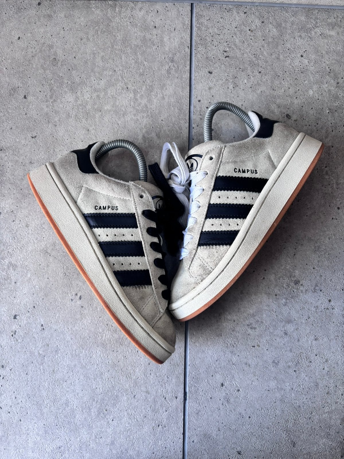 Adidas Campus 00S Crystal White Core Black 36, Kleding | Dames, Schoenen, Zo goed als nieuw, Sneakers, Beige, Ophalen of Verzenden