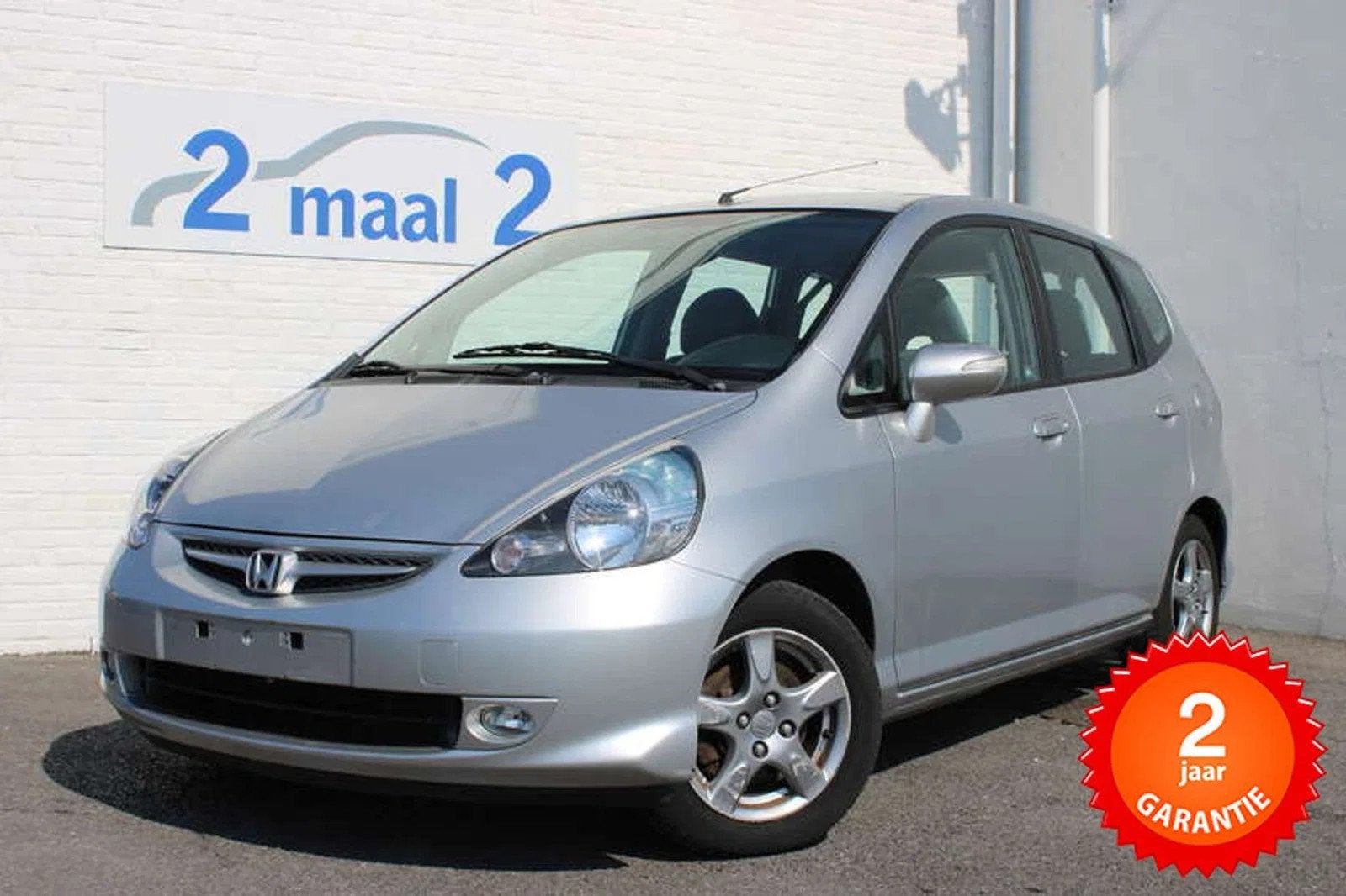 Honda Jazz Jazz 1.4i Airco/5Deurs 2 JAAR garantie (bj 2008), Auto's, Honda, Stof, 4 cilinders, Bedrijf, Zilver of Grijs