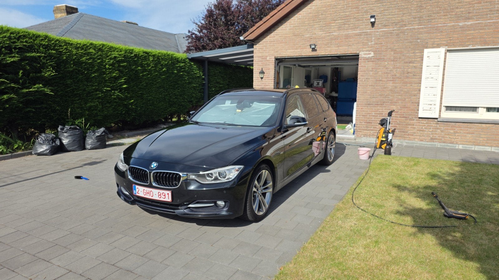 BMW F31 318D/ 06/13 sport line manueel. 190.000km, Euro 5, Zwart, Diesel, Particulier