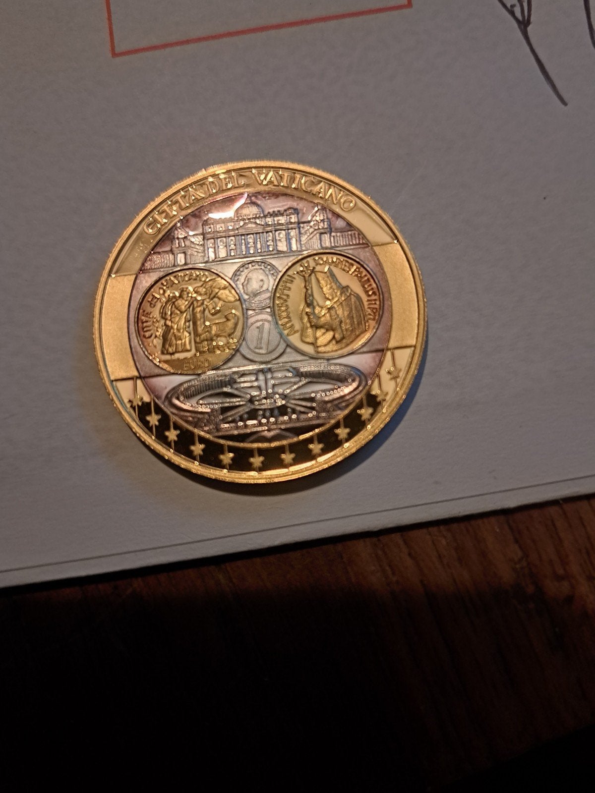 munten vaticaan 2 stuks, Ophalen