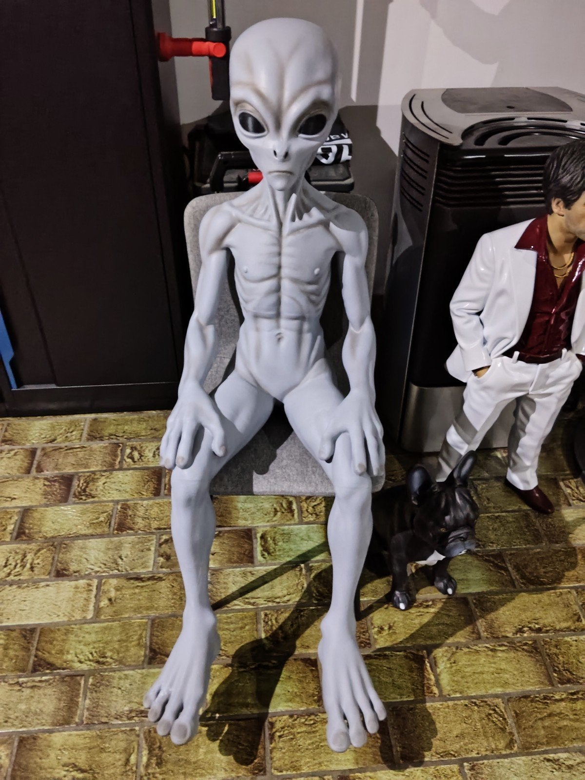 Alien impression 3D avec défauts, Enlèvement, Comme neuf, Décoration