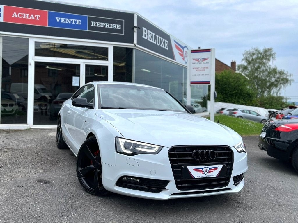 AUDI A5 Coupe 2.0 TDI*LED*BI XENON*LEER*NAVIGATIE*PDC*, Auto's, Audi, 4 zetels, 1655 kg, Wit, Leder