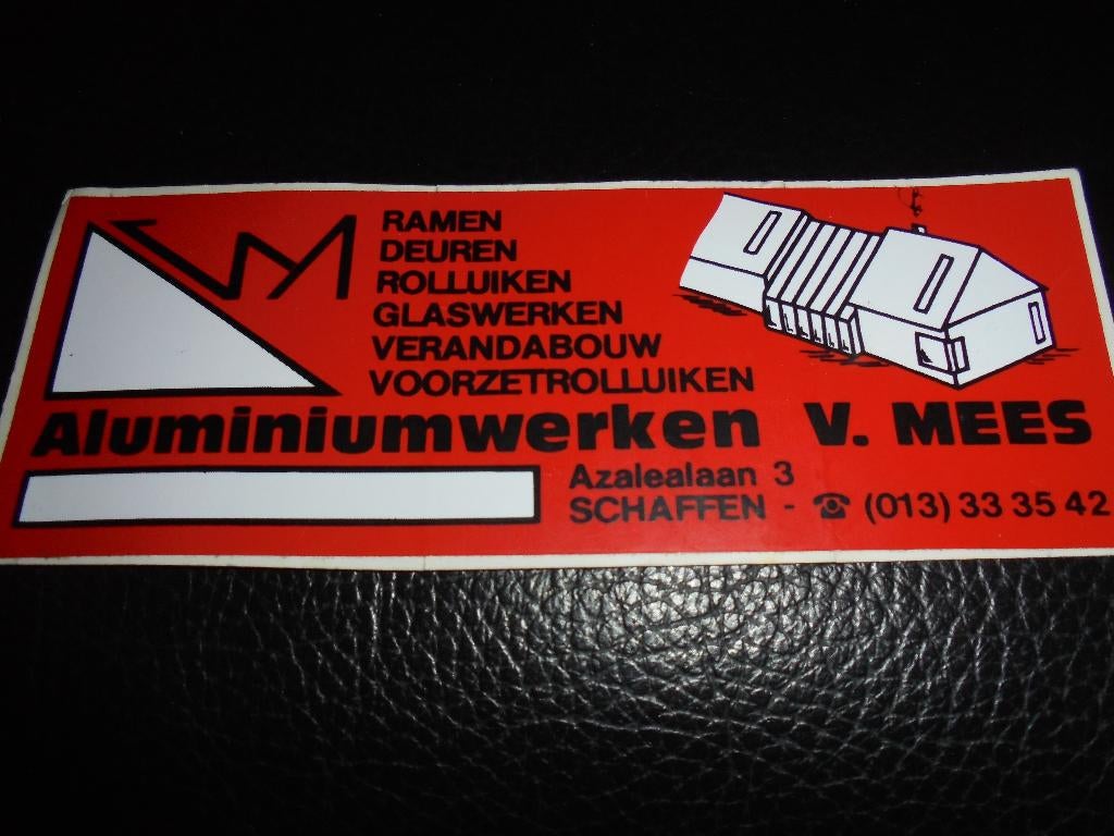 sticker Diest - Schaffen Mees Aluminium, Verzamelen, Ophalen of Verzenden, Zo goed als nieuw
