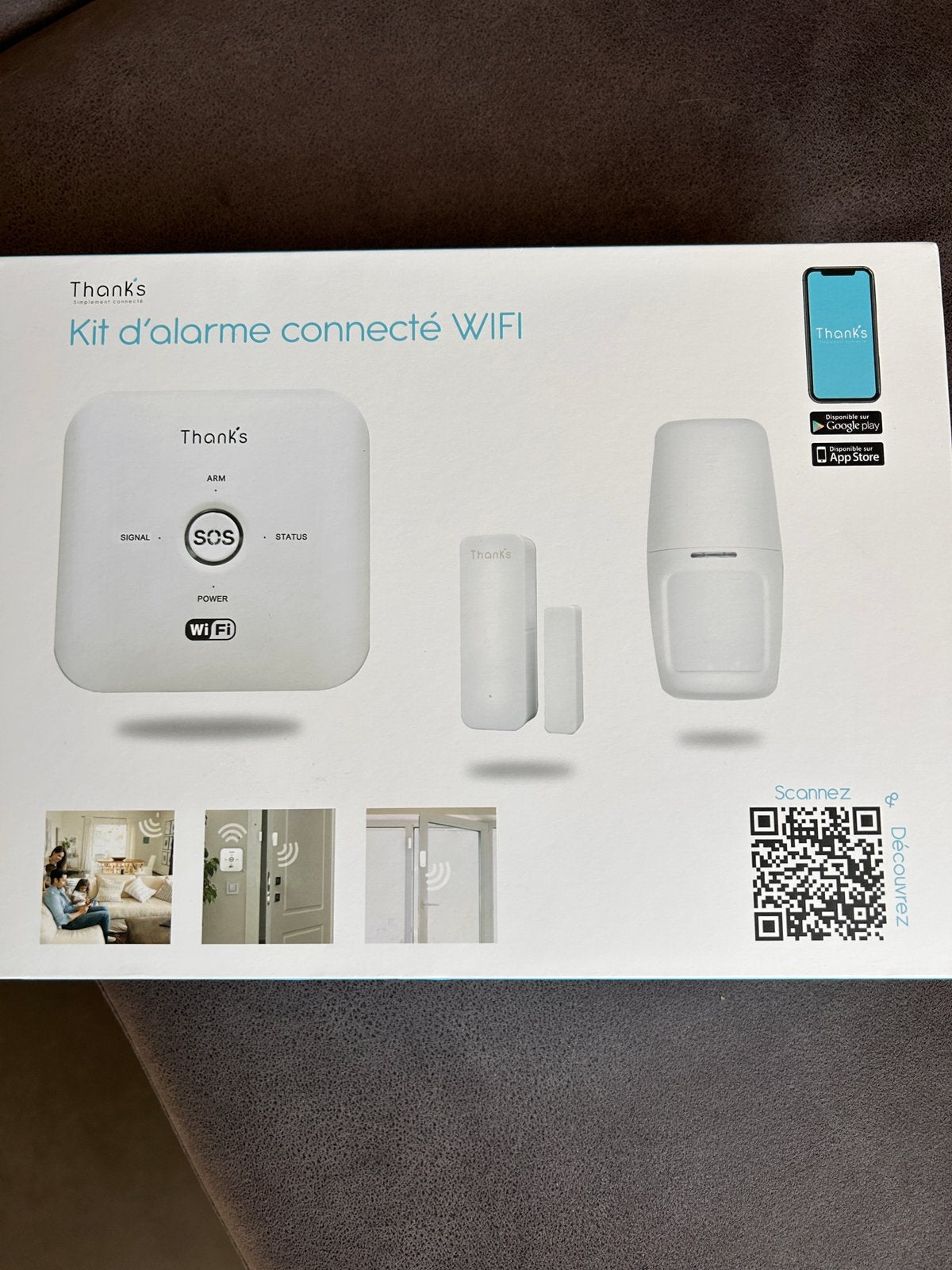 ALARME WI-FI THANK’S – NEUF – 60 €, Bricolage & Construction, Enlèvement ou Envoi, Comme neuf, Sirène, Mouvement