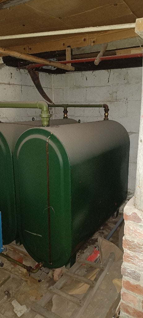 Bovengrondse mazout ton, Doe-het-zelf en Bouw, Verwarming en Radiatoren, Ophalen, Gebruikt, Overige typen, 60 tot 150 cm