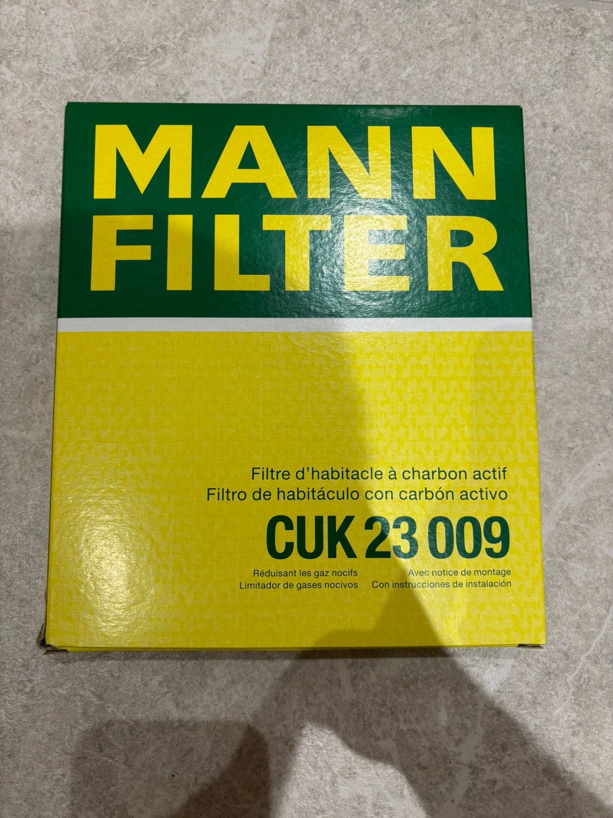 Filtre habitacle charbon neuf Mann Filter CUK23009, Autos : Pièces & Accessoires, Enlèvement ou Envoi, Neuf, Alfa Romeo