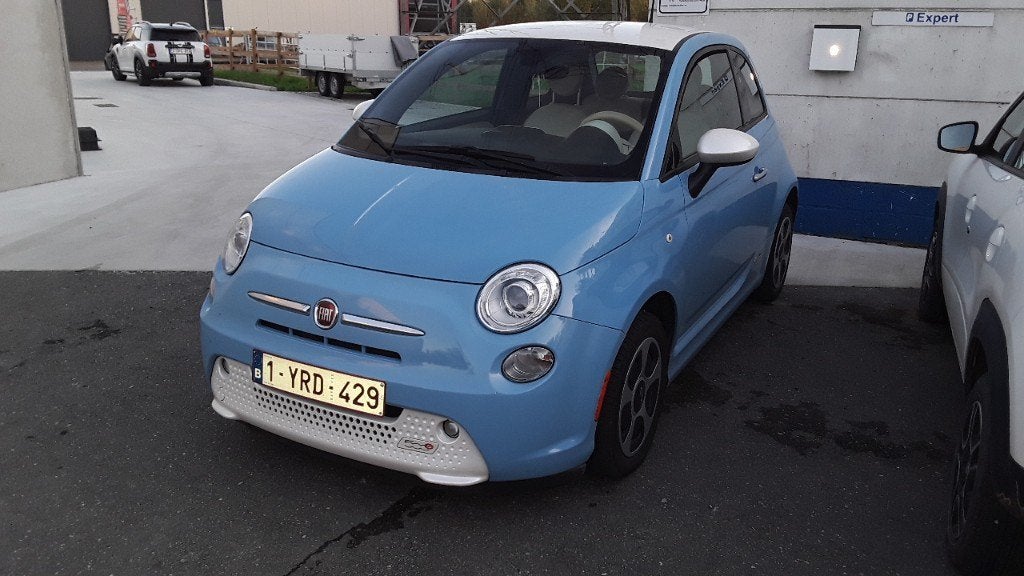 Fiat 500 E, elektrische wagen, 2016,71000KM, Autos, Cuir, Achat, Euro 6, Noir