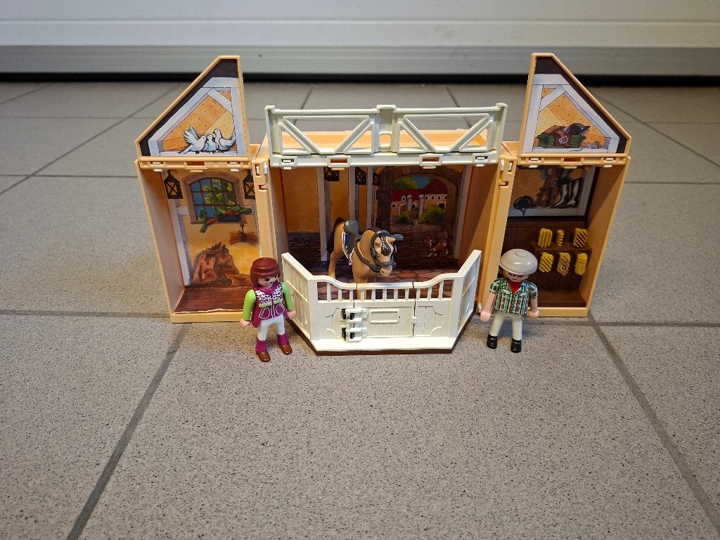 playmobiel Paardenstalbox, Kinderen en Baby's, Speelgoed | Playmobil, Ophalen, Gebruikt, Losse onderdelen, Overige typen