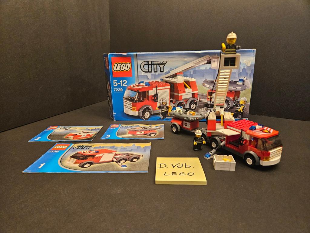 LEGO City 7239 Fire Truck MET DOOS, City, Lego, Ophalen of Verzenden, Zo goed als nieuw