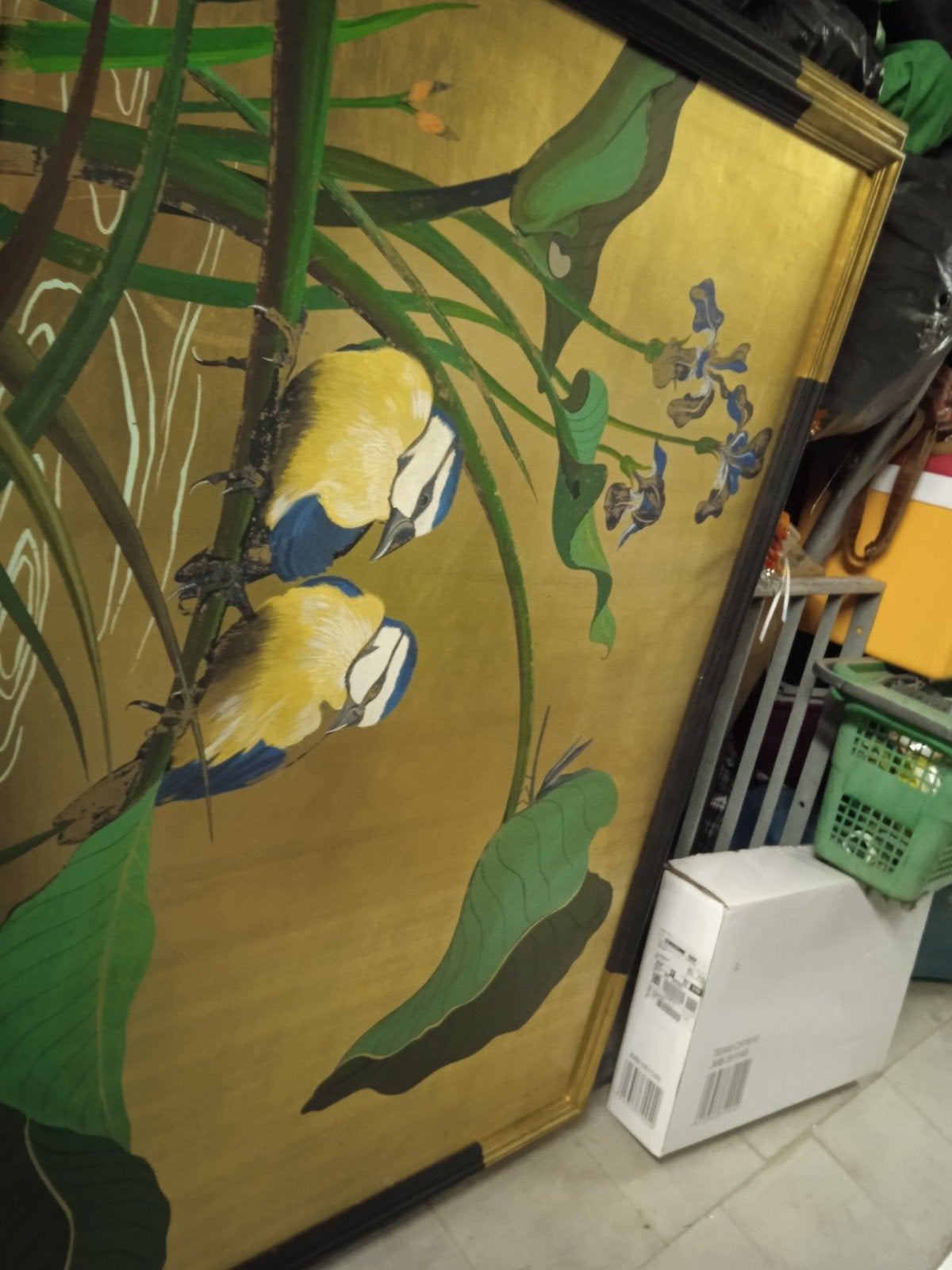 Groot. Japans olie. Schilderij, Antiquités & Art, Art | Peinture | Moderne, Enlèvement