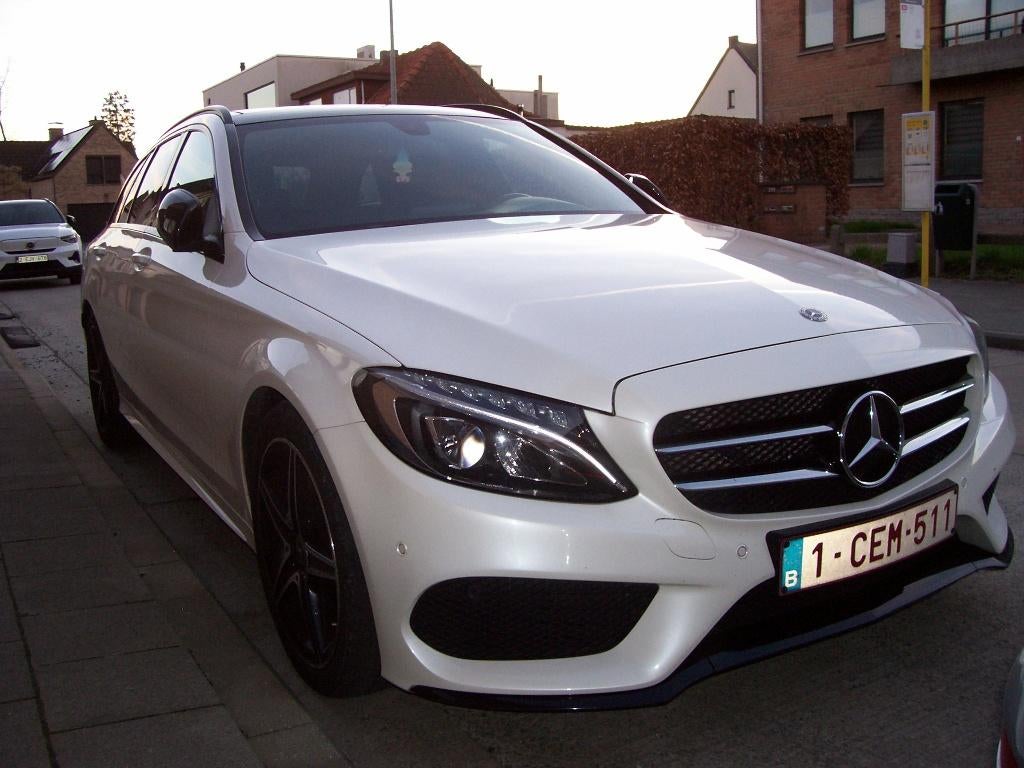 mercedes benz  2.1 break,wit, 119000km, nieuwstaat AMG LINE, Autos, Mercedes-Benz, Cuir, Achat, Série 200, Euro 6