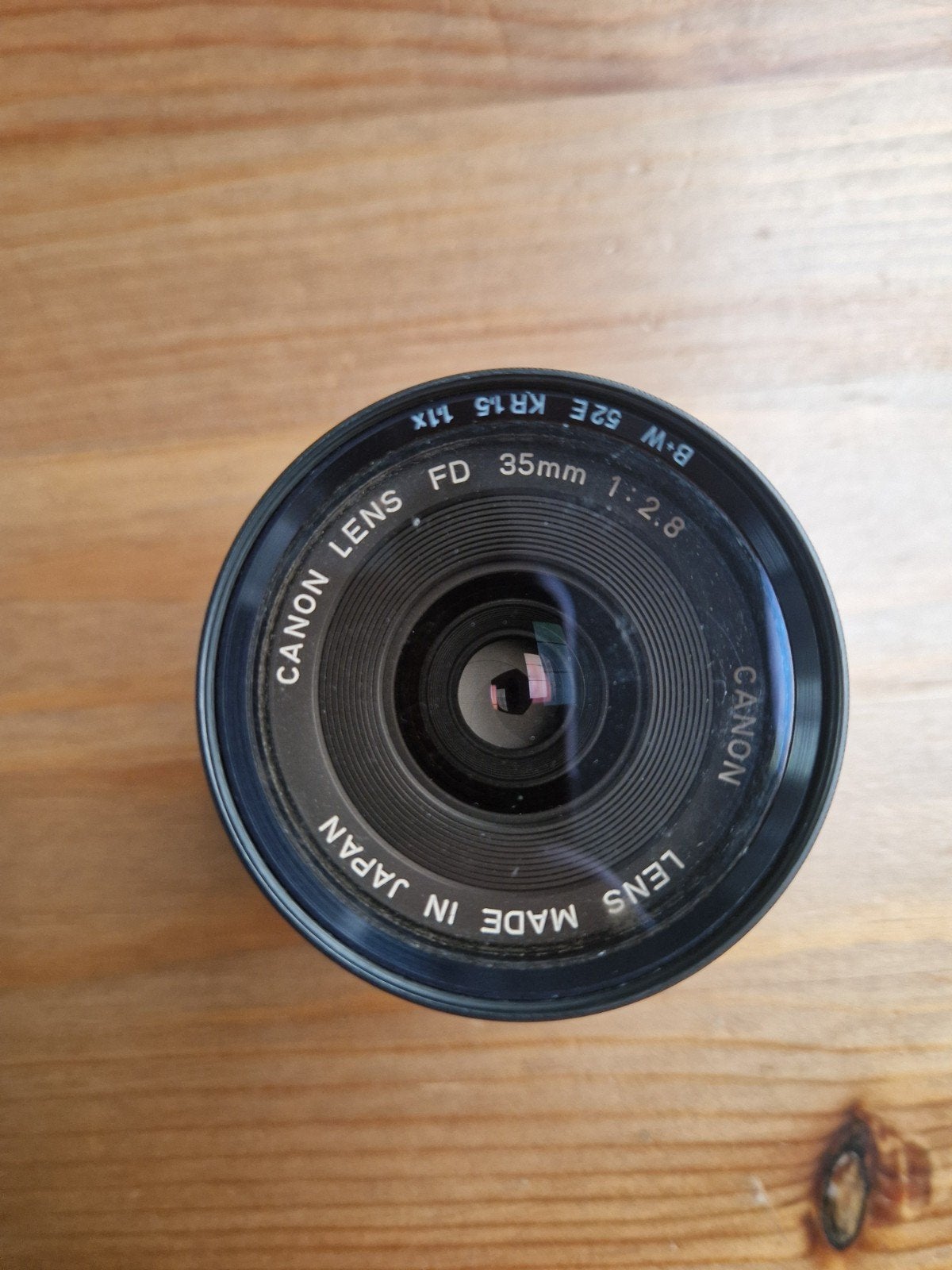 Canon lens FD 35mm 1:2.8, Ophalen, Groothoeklens