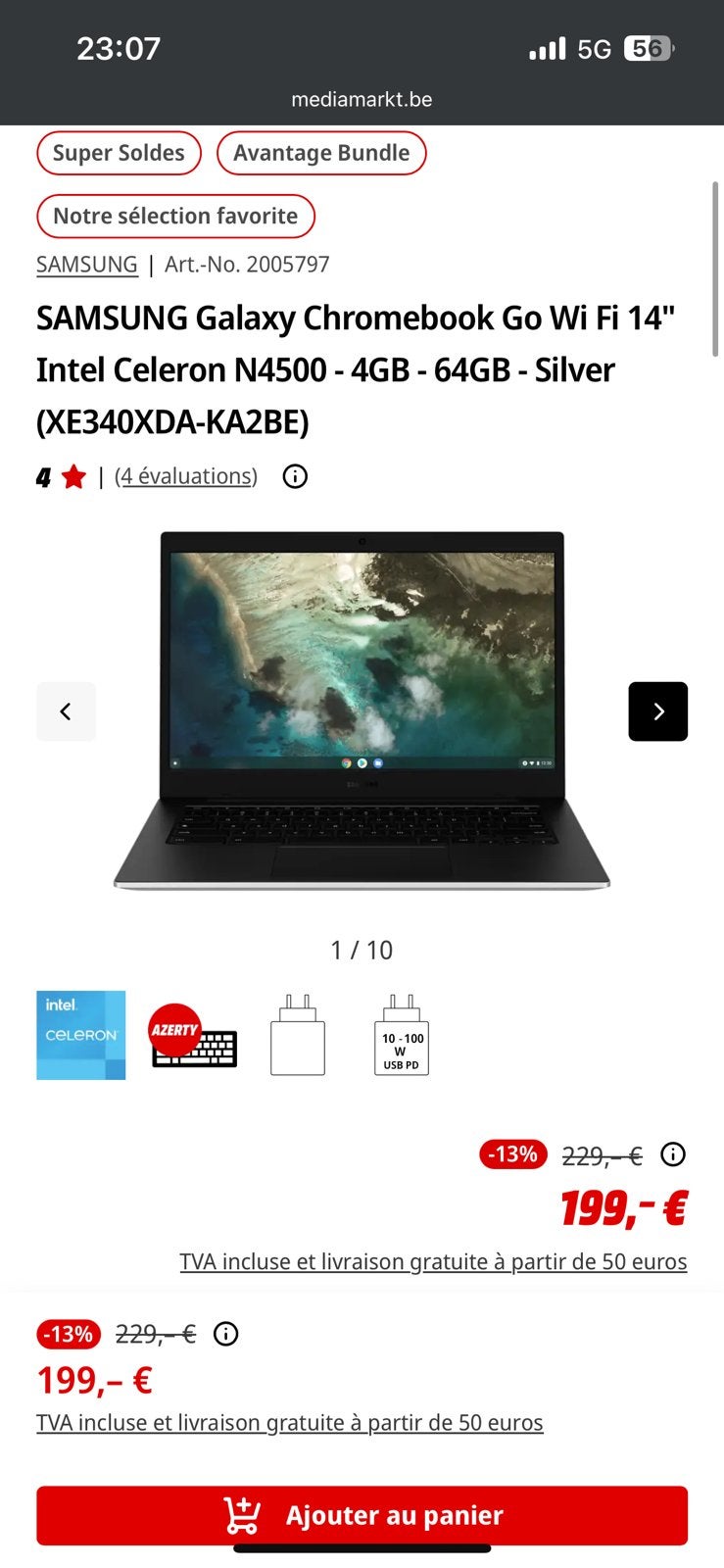 Gloednieuwe Chromebook!, Computers en Software, Ophalen, Nieuw