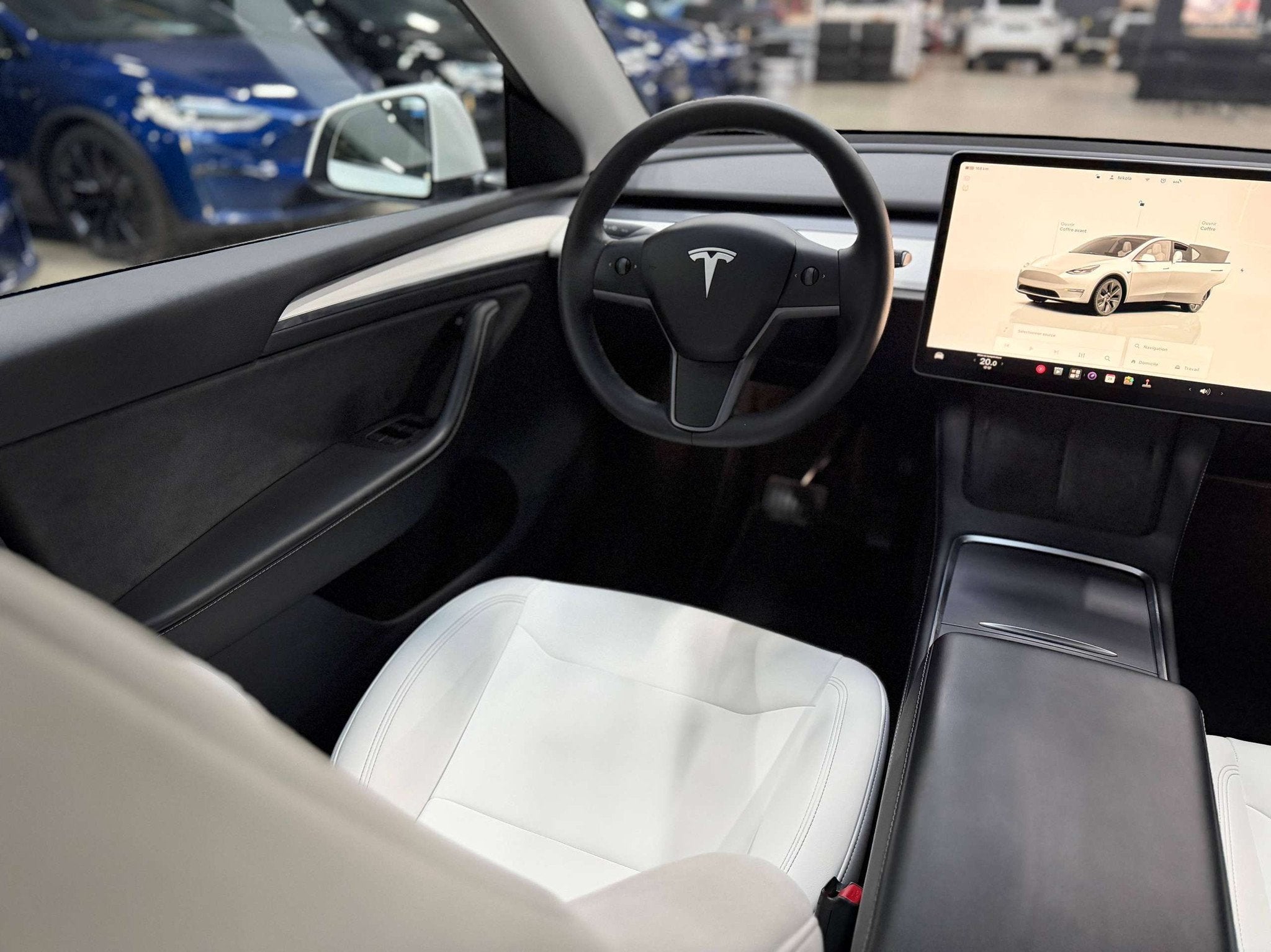 Tesla Model Y MODEL Y PREMIUM RWD - HW4 - PANORAMIC ROOF - T, Auto's, Automaat, Achterwielaandrijving, Gebruikt, 300 pk