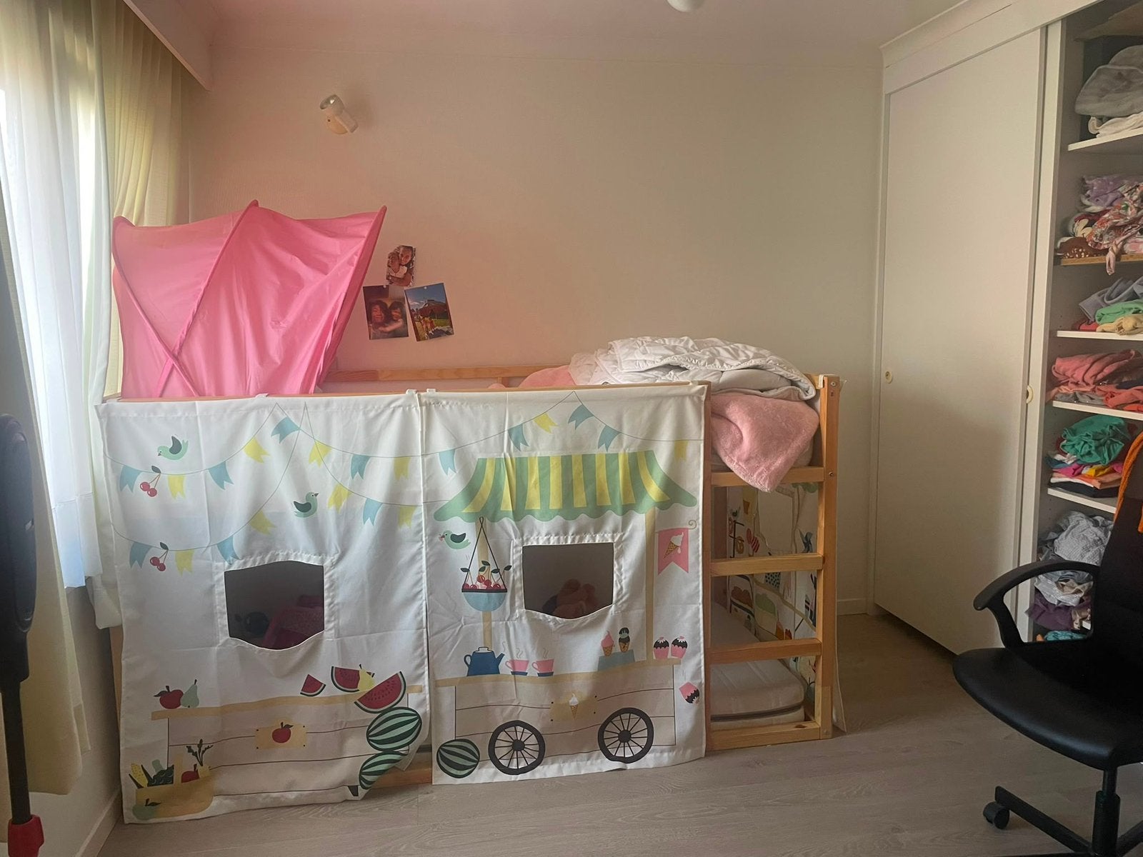 Stapel bed, meisjes, Kinderen en Baby's, Ophalen, Zo goed als nieuw, Stapelbed