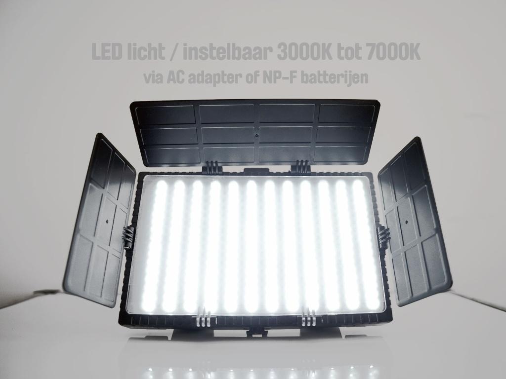 3x Bicolor LED lampkit 3000k–>7000k, Audio, Tv en Foto, Fotografie | Fotostudio en Toebehoren, Ophalen, Gebruikt