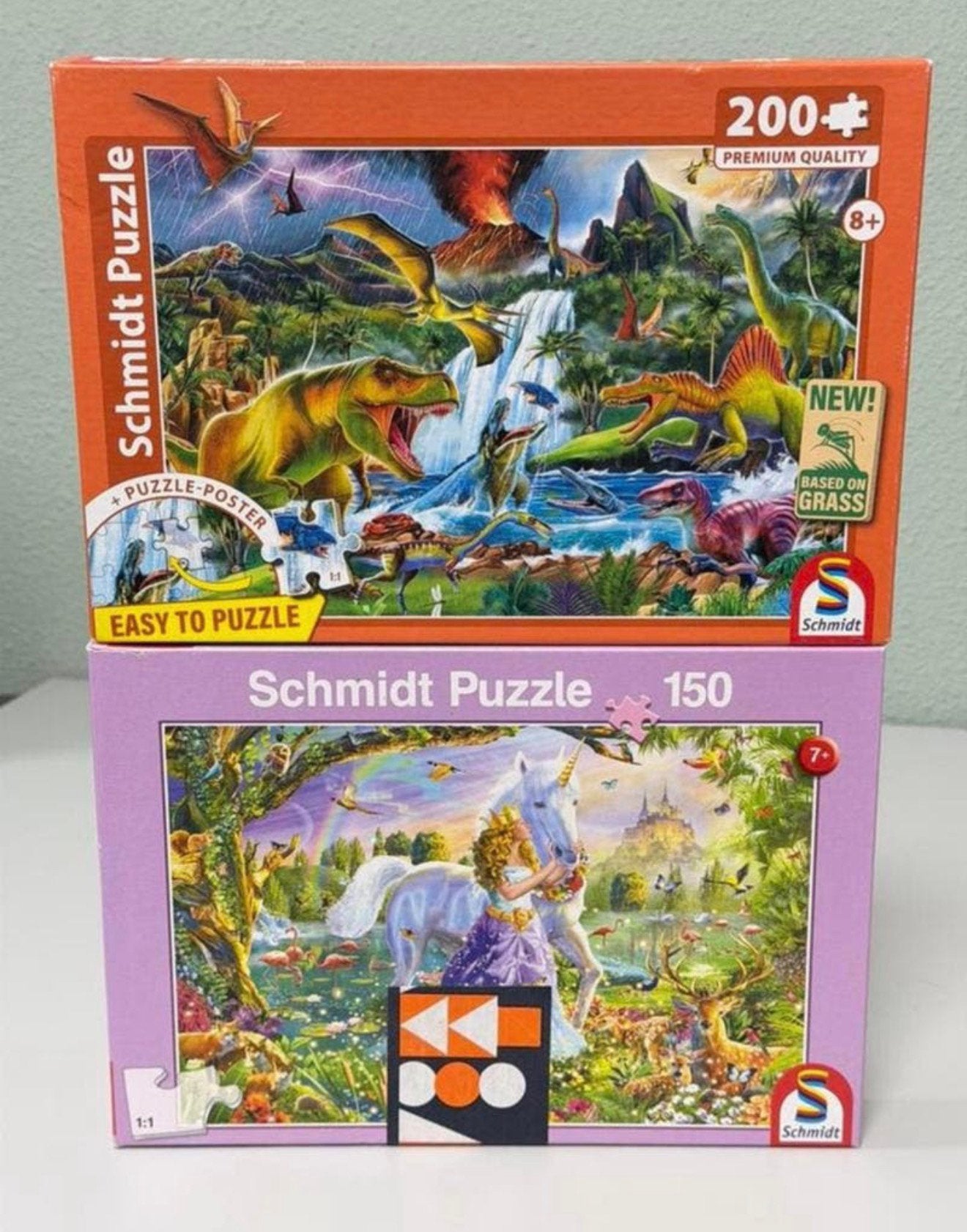 Puzzle 2 Schmidt enfants 150 - 200 pièces Dino Princess neuf, Enlèvement ou Envoi, Plus de 50 pièces, Neuf, 6 ans ou plus