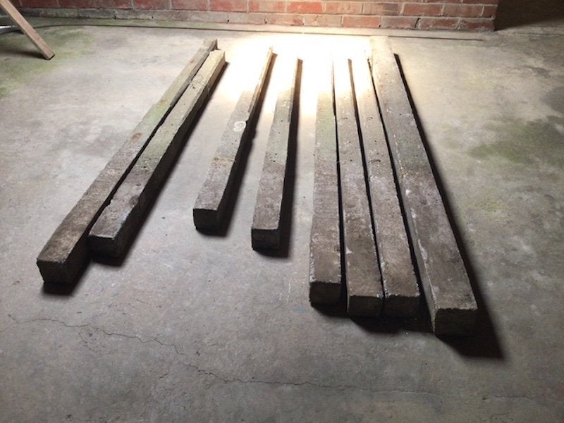 betonnen palen voor afsluiting, Tuin en Terras, Ophalen, Gebruikt, 180 tot 250 cm, Palen