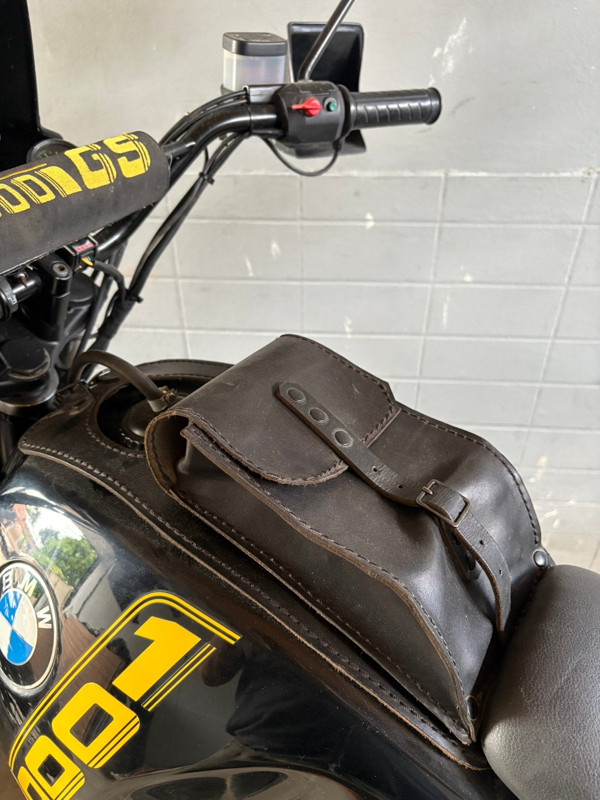 Sacs en cuir, réservoir et porte-bagages Bmw 100 gs 80 gs, Enlèvement, Utilisé