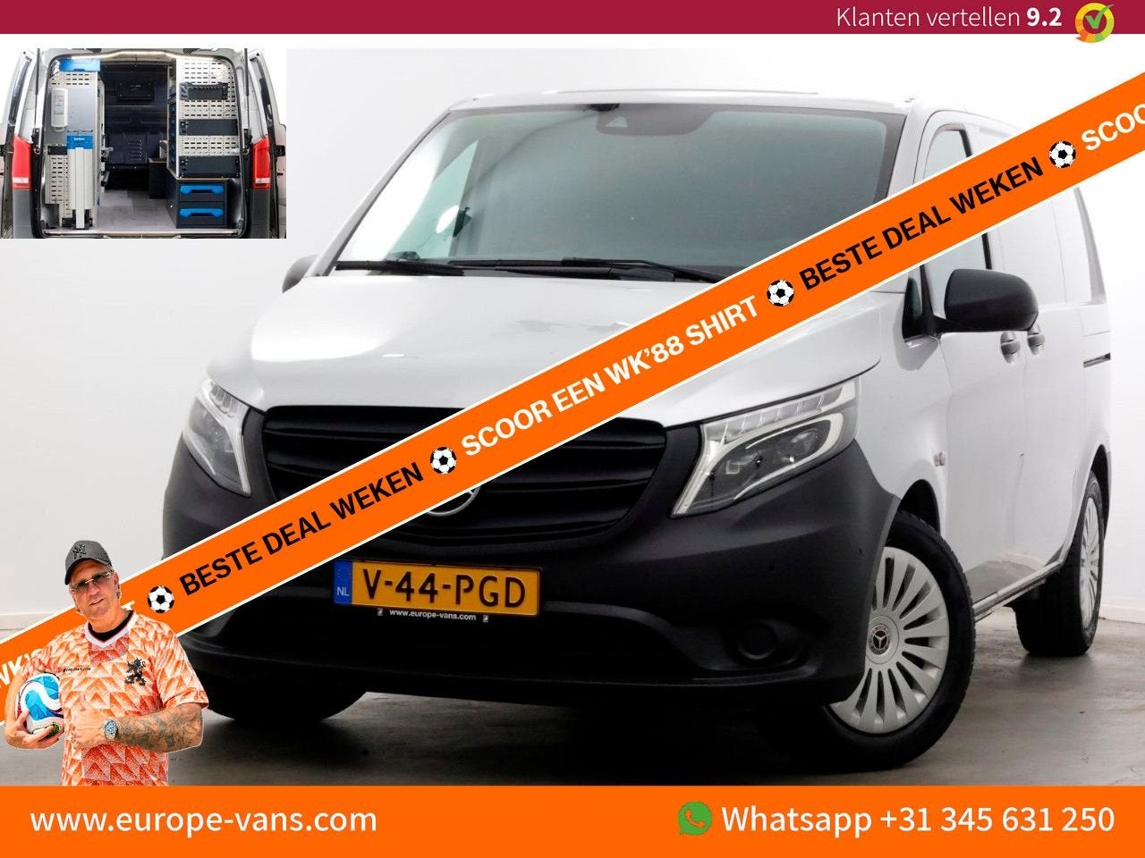 Mercedes-Benz Vito 114 CDI 136pk Compact 9G Automaat 2x Schu, Mercedes-Benz, Bedrijf, Diesel, Parkeersensor