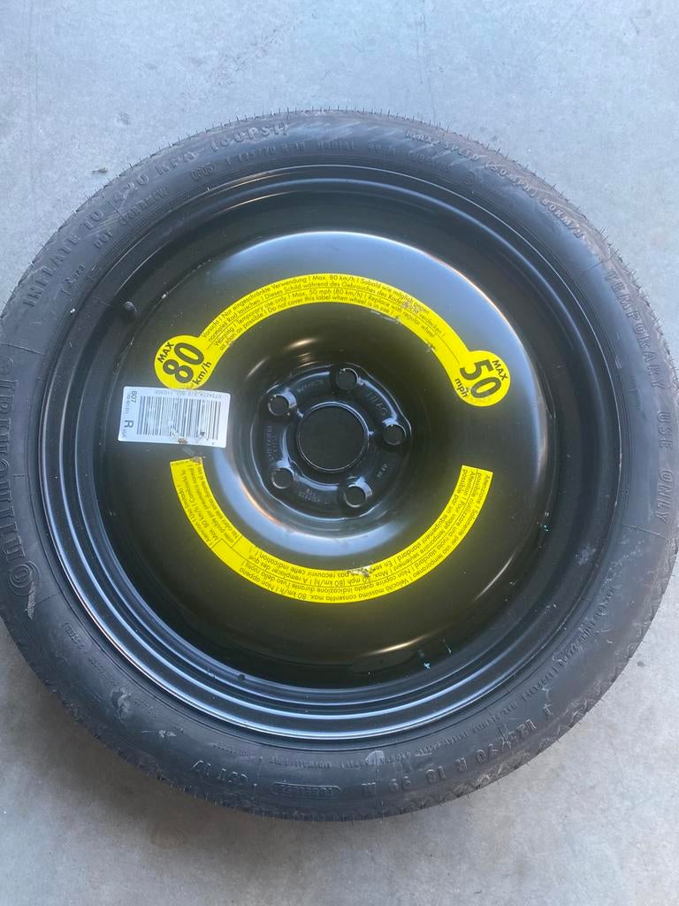Roue de secours vw 18 pouces tres rare jamais utilisé, Enlèvement