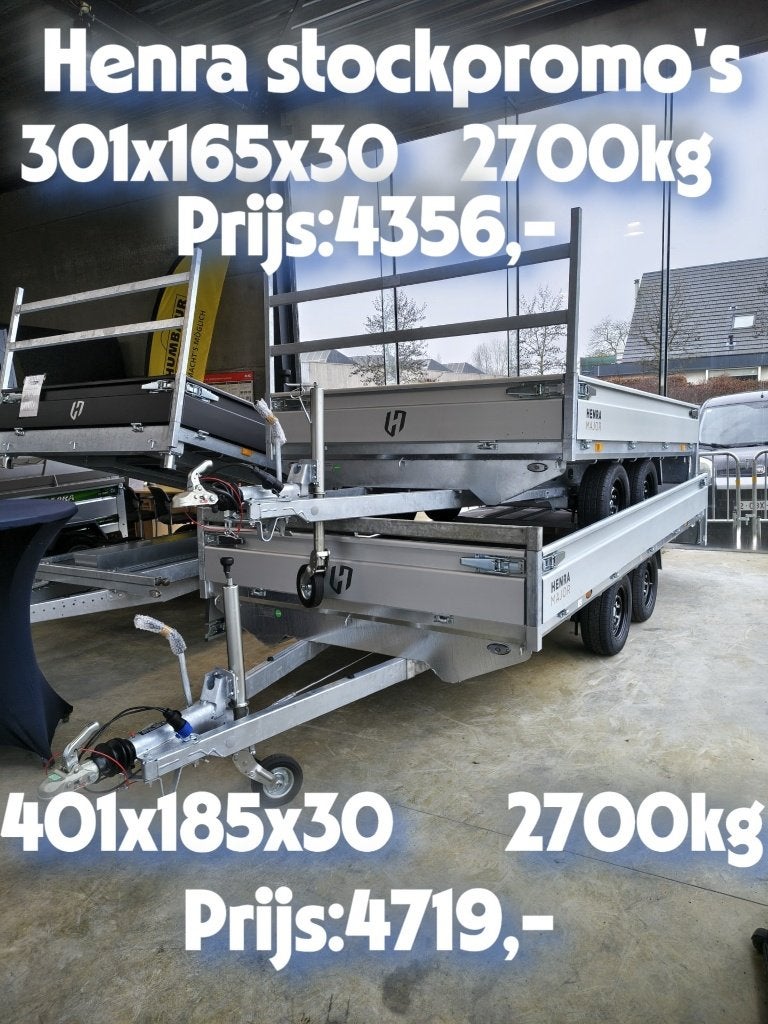 Aanhangwagens & paardentrailers van 750 tot 3500 Kg, Ophalen, Nieuw