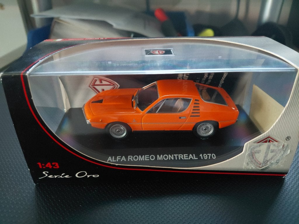 EG 802721 Alfa Romeo Montreal 1970 Oranje 1/43, Ophalen of Verzenden, Nieuw, Auto, Overige merken