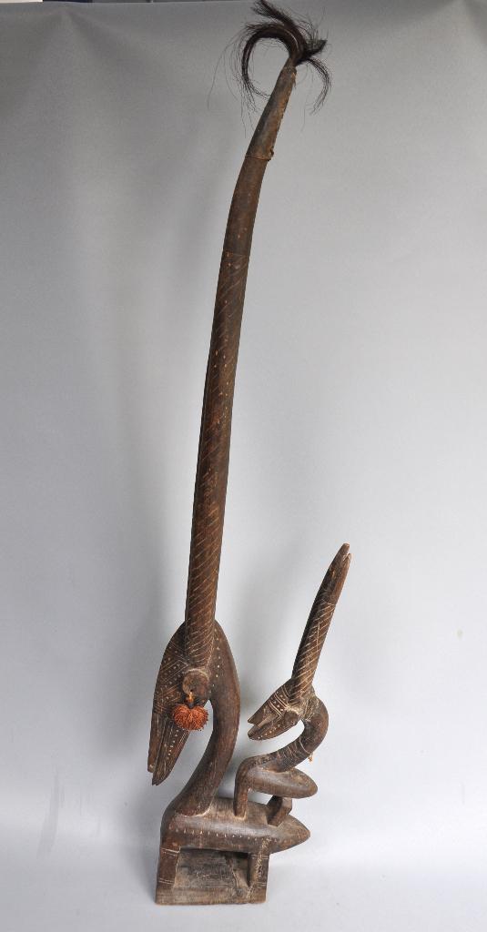 TOPPRIJS !! Chi Wara hoofdmasker, Bambara, Mali, ca 1970, Antiek en Kunst, Kunst | Niet-Westerse kunst, Ophalen of Verzenden
