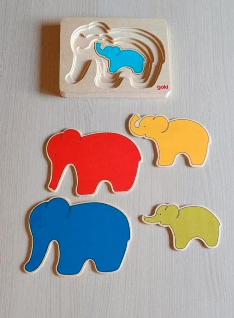 Goki houten lagenpuzzel, Ophalen of Verzenden