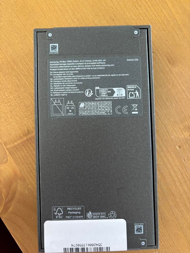 Nieuwe Samsung S26 256GB Black met 2 jaar garantie, Telecommunicatie, Mobiele telefoons | Samsung, Overige modellen, Zwart, Touchscreen