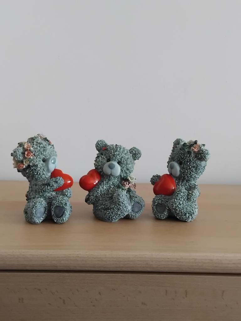 Set van 3 "Me to You" beertjes – Met hartjes en bloemen, Verzamelen, Ophalen, Zo goed als nieuw, Beeldje, Me To You