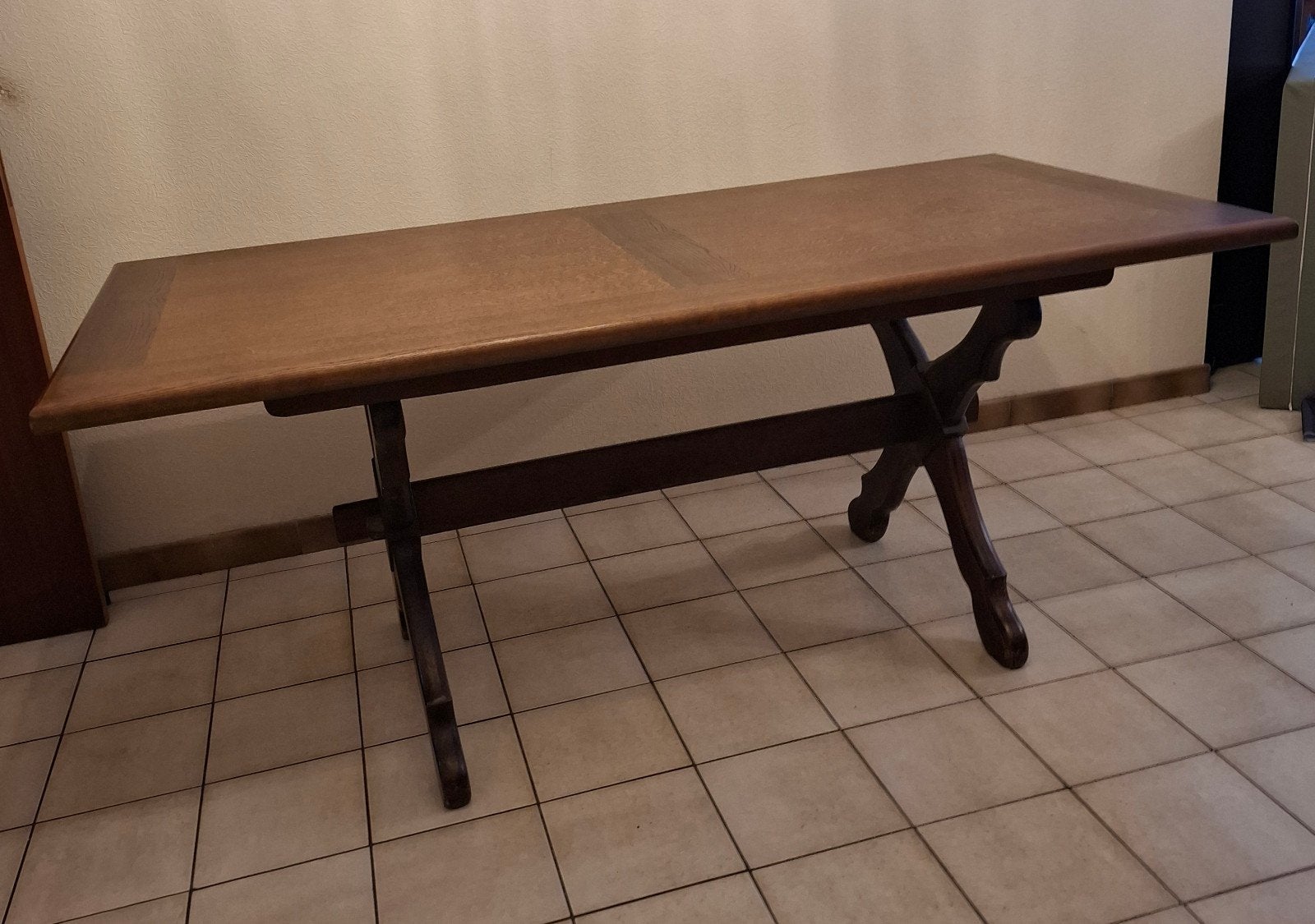 Table à manger classique en bois, Maison & Meubles, Enlèvement, Utilisé