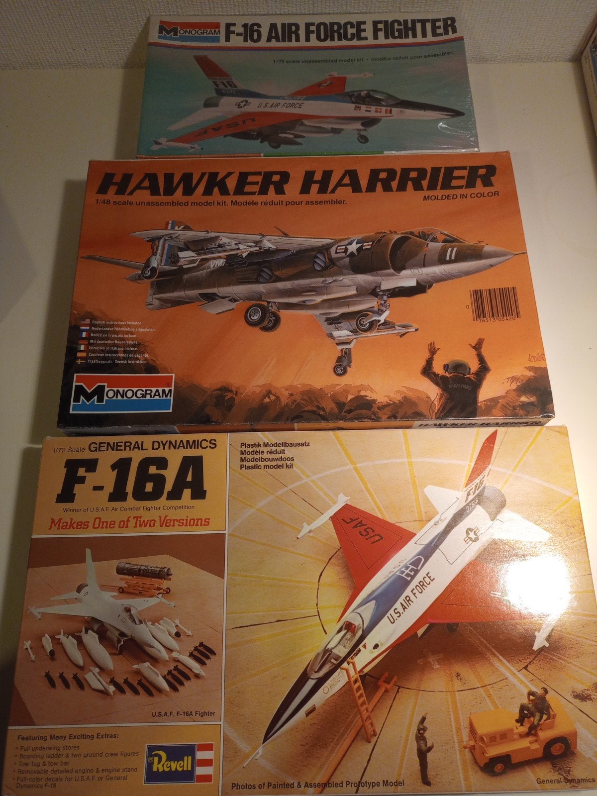 monogram en Revell vintage modelbouwdozen ongebruikt, Ophalen, Revell