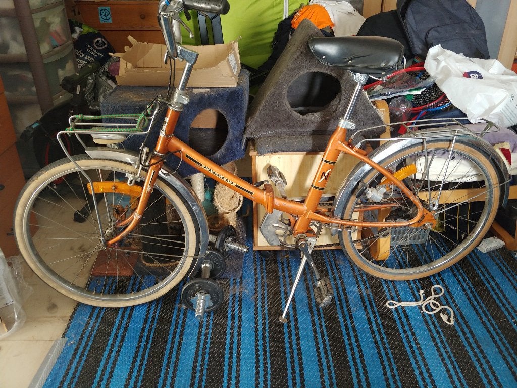 Vélo Peugeot pliable vintage des années 70, Enlèvement, Frein sur jante, Peugeot, Années 60 ou plus récent