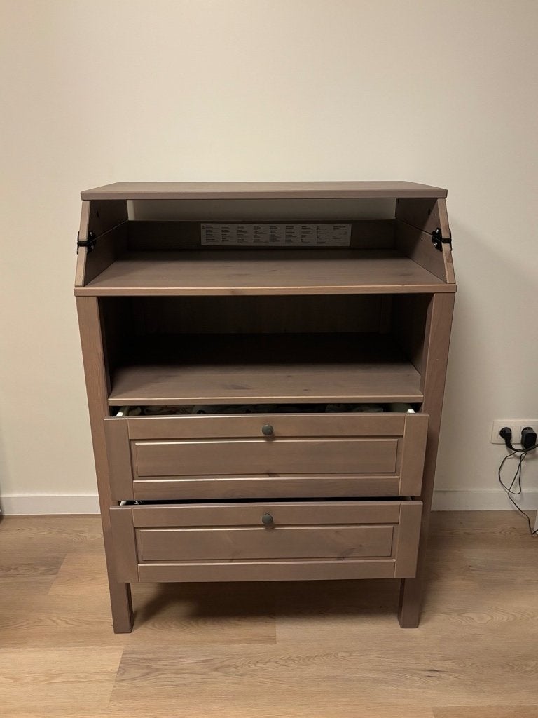 IKEA Sundvik - verzorgingstafel/commode - bruin, Ophalen, Gebruikt, 50 tot 70 cm, 75 tot 100 cm