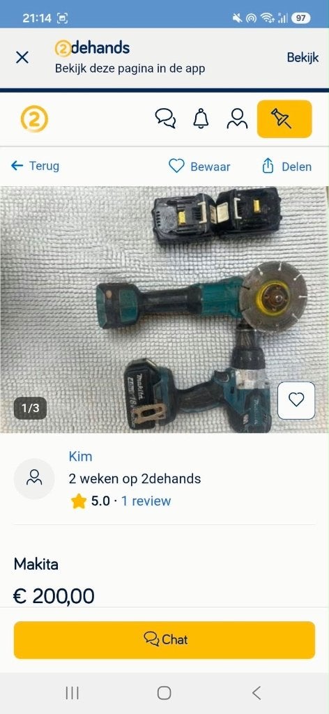 Makita, Doe-het-zelf en Bouw, Ophalen, Gebruikt, Overige typen, Makita