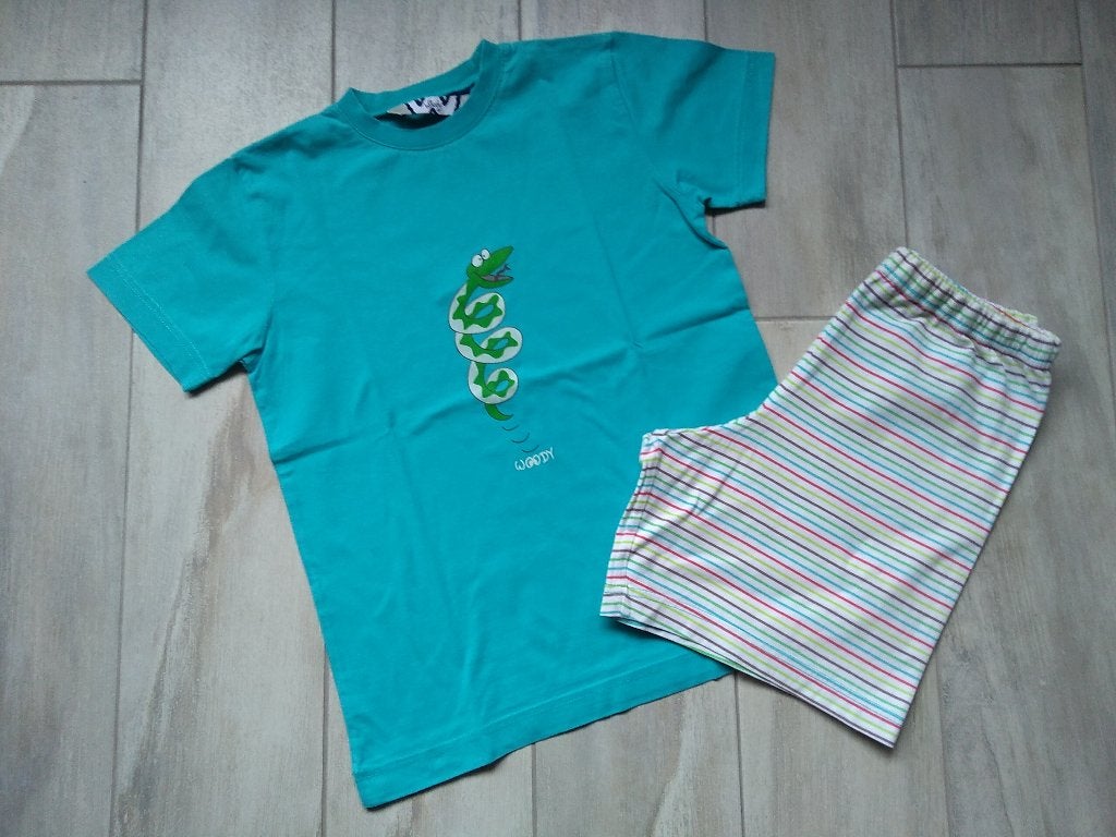 ★ M128 - Zomerpyjama Woody thema slang, Kinderen en Baby's, Kinderkleding | Maat 128, Nacht- of Onderkleding, Gebruikt, Ophalen of Verzenden