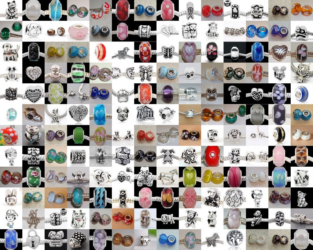 Vanaf € 0,06 Bedels/charms/beads met groot gat, Overige merken, Overige materialen, Verzenden, Nieuw