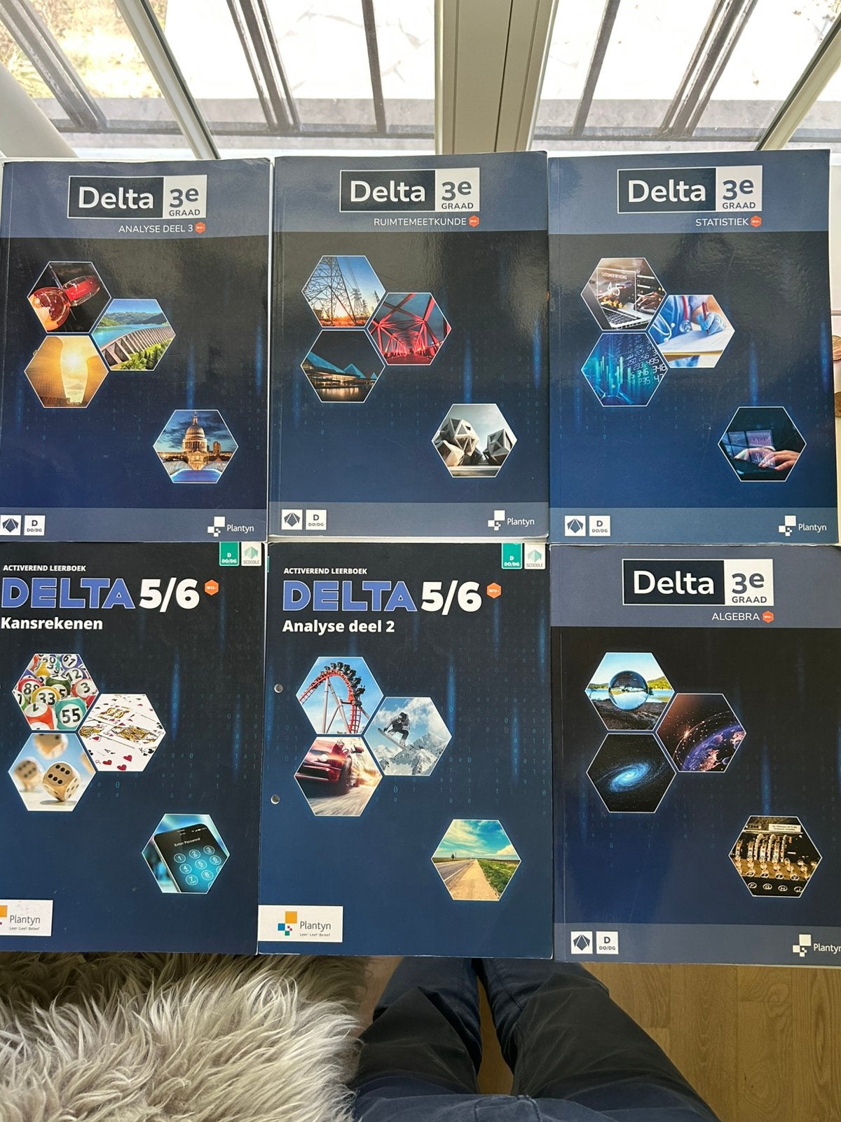 6x handboeken wiskunde DELTA 3e graad - 5/6 gevorderde wisk, Ophalen of Verzenden, Zo goed als nieuw