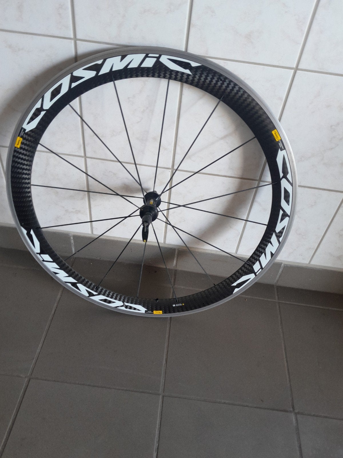 mavic voorwiel cosmic bandjes, Fietsen en Brommers, Ophalen, Wiel, Carbon