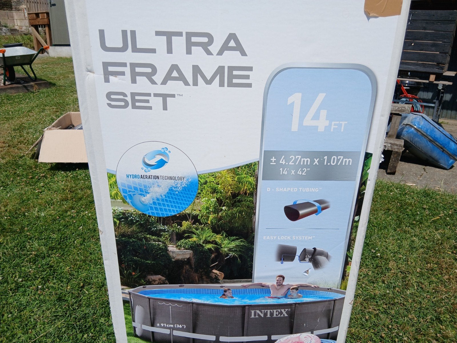 Piscine Intex 4,57x1,07, Jardin & Terrasse, Piscines, Enlèvement