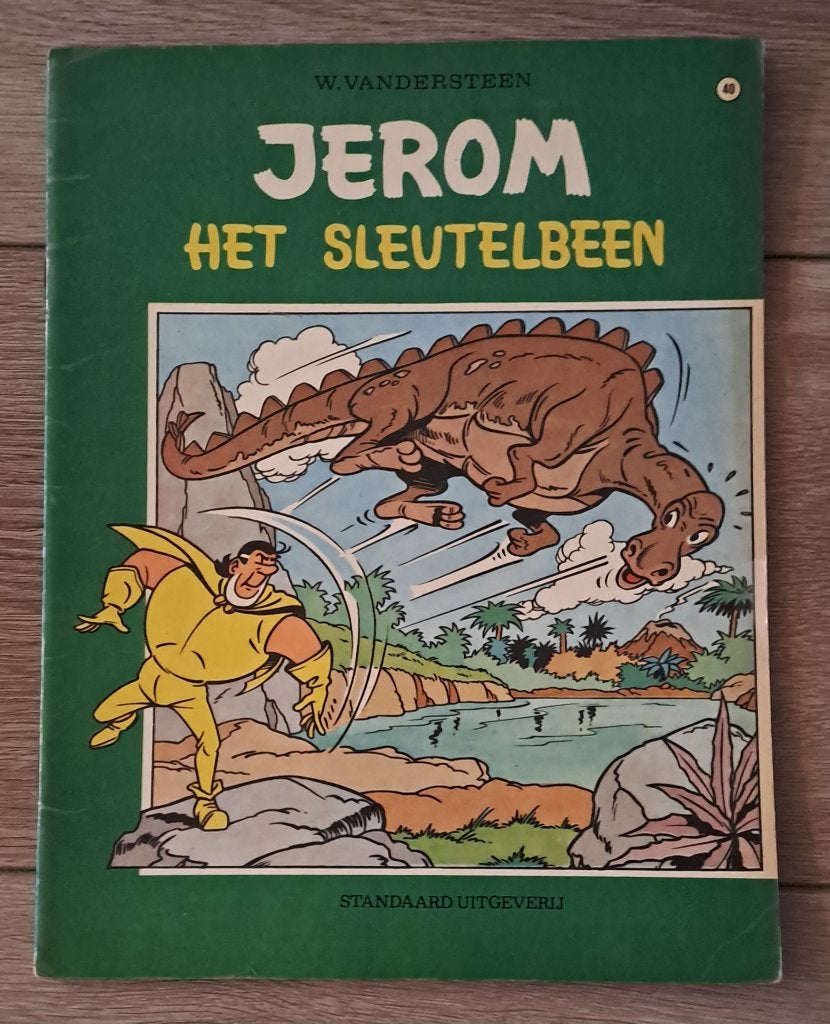 40 - Jerom - Het Sleutelbeen, Boeken, Gelezen, Willy Vandersteen, Eén stripboek, Ophalen of Verzenden
