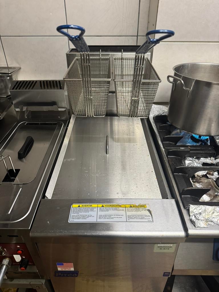 Pitco Friteuse dubbel, Ophalen
