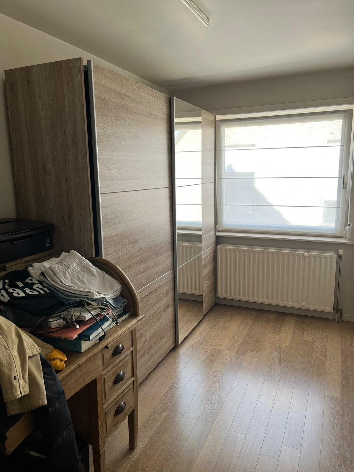 Kledingkast met spiegel, zeer goede staat, Ophalen, Gebruikt, 200 cm of meer, Met lade(s)