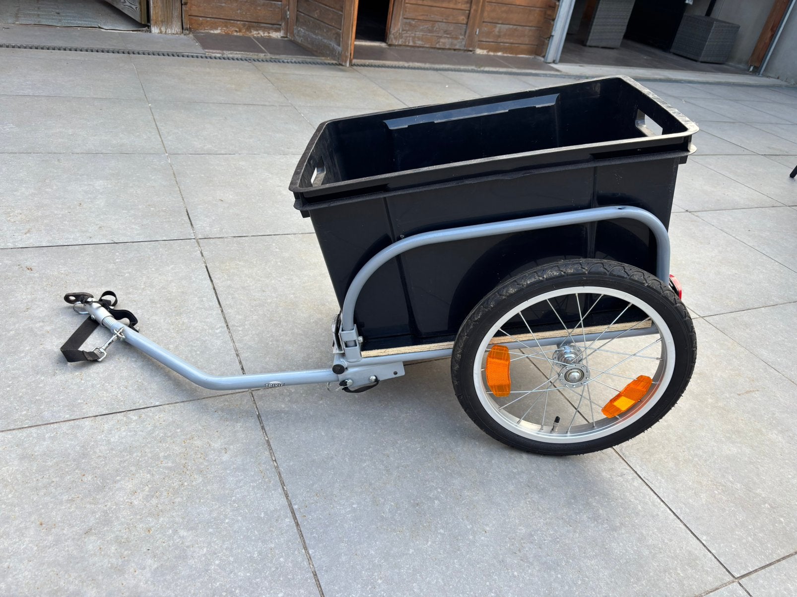 Bagage fietskar met bevestiging voor op de fiets, Fietsen en Brommers, Ophalen, Zo goed als nieuw