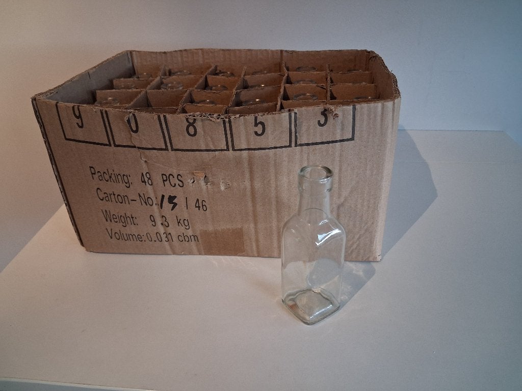 24 glazen flesjes, Ophalen, Herbruikbaar